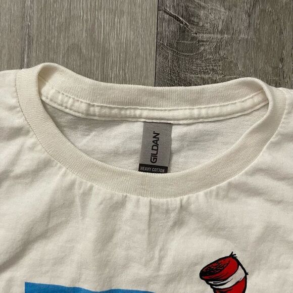 Dr. Suess Cat In The Hat Unisex Kid’s White Crewneck Short Sleeve Graphic Tee L - Picture 5 of 8